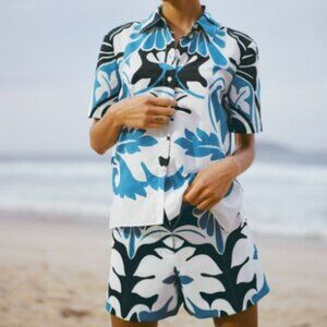 ZARA short  multicolor blue SIZE: M 3099 149 400